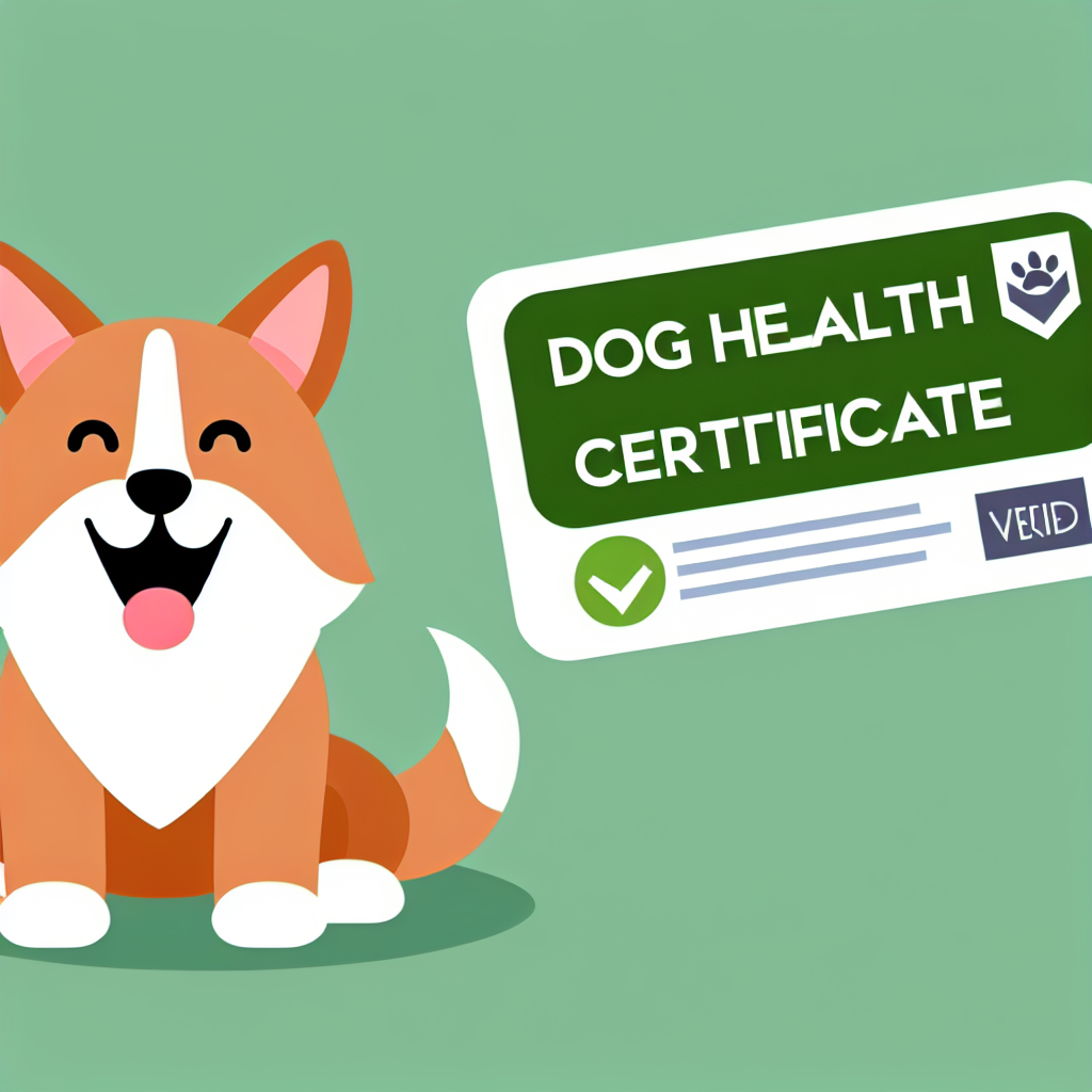 Dog health certificate