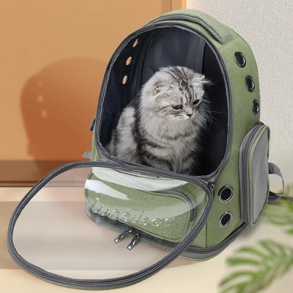 Transparent Pet Cat Carrier Bag Outdoor Travel Backpack for Cats Small Dogs Breathable Cat Carrying Bag Pet Supplies - Image 4