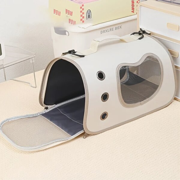 Portable Pet Carrier Bag for Small Dogs Cats Outdoor Foldable Cat Bag Breathable Cat Shoulder Bag Kitten Carrying Bag - Image 2