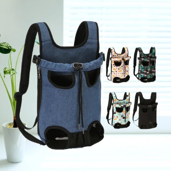 Adjustable Cat Carrier Bag Pet Double Shoulder Backpack Portable Bag Outdoor Travel Camping Hiking Cat Bag Dog Bag - Image 3