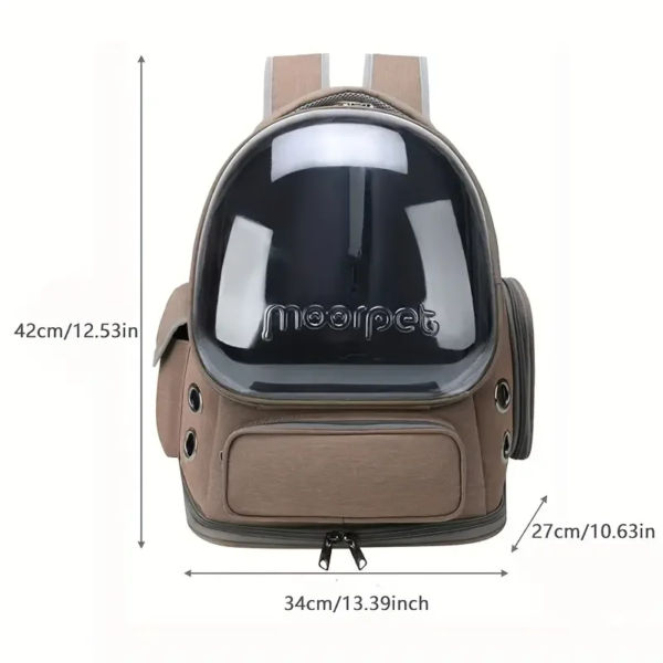 1pc Transparent Pet Carrier Bag Outdoor Travel Backpack for Cats Small Dogs Breathable Ventilated Cat Carrying Bag Pet Supplies - Image 6
