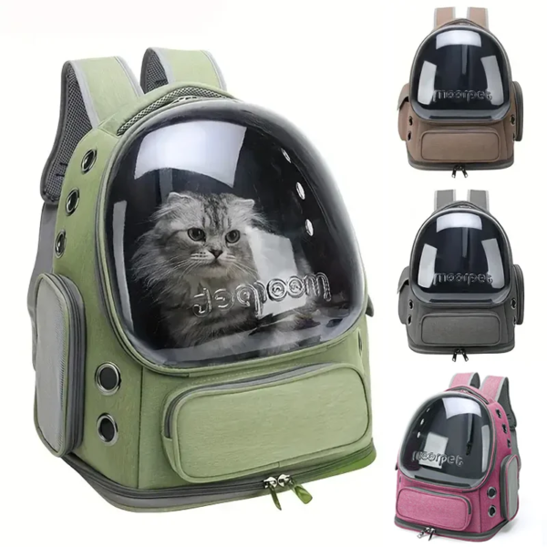 1pc Transparent Pet Carrier Bag Outdoor Travel Backpack for Cats Small Dogs Breathable Ventilated Cat Carrying Bag Pet Supplies