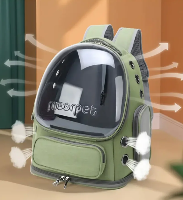 1pc Transparent Pet Carrier Bag Outdoor Travel Backpack for Cats Small Dogs Breathable Ventilated Cat Carrying Bag Pet Supplies - Image 4