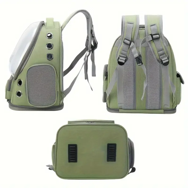 1pc Transparent Pet Carrier Bag Outdoor Travel Backpack for Cats Small Dogs Breathable Ventilated Cat Carrying Bag Pet Supplies - Image 2