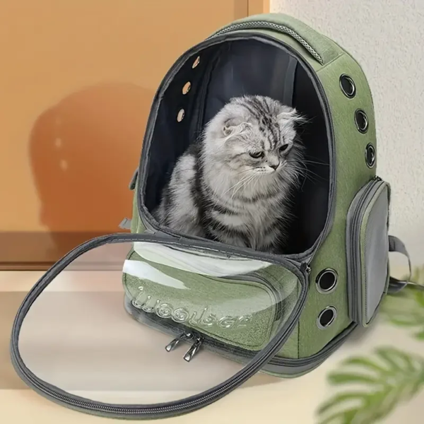 1pc Transparent Pet Carrier Bag Outdoor Travel Backpack for Cats Small Dogs Breathable Ventilated Cat Carrying Bag Pet Supplies - Image 3