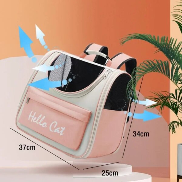 Cat Carrier Bags Windproof Outdoor Travel Backpack for Cat Small Dogs Transport Carrying Bag Cat Backpack Carriers With Cushion - Image 6